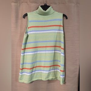 In Due Time Maternity sleeveless turtleneck top EUC